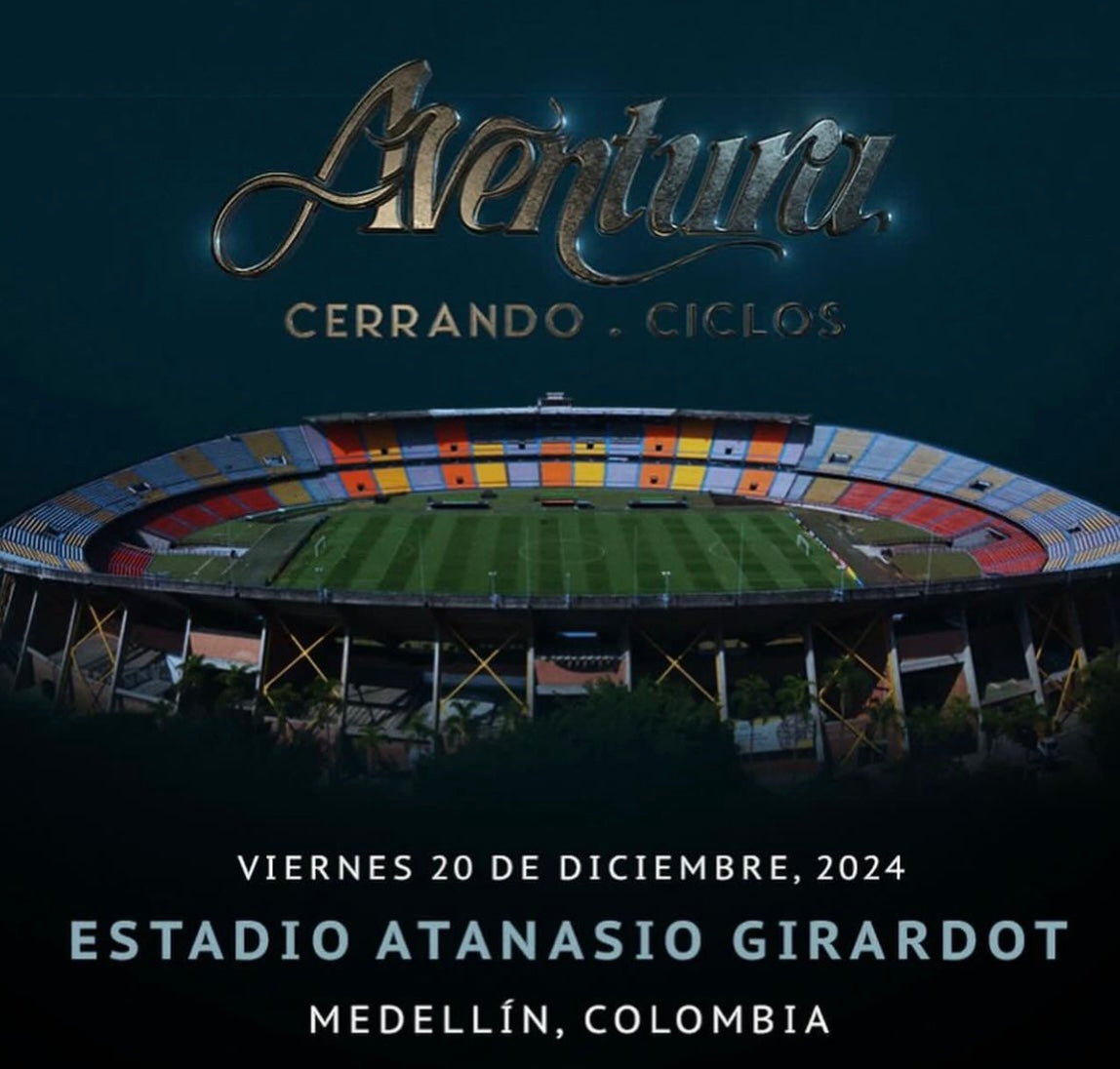 AVENTURA - NORTE ALTA - 20 DICIEMBRE, MEDELLÍN ESTADIO ATANASIO GIRARDOT
